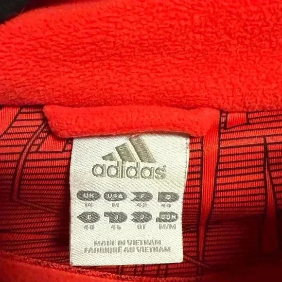 Adidas Red Fleece jacket - Picture 4 of 6